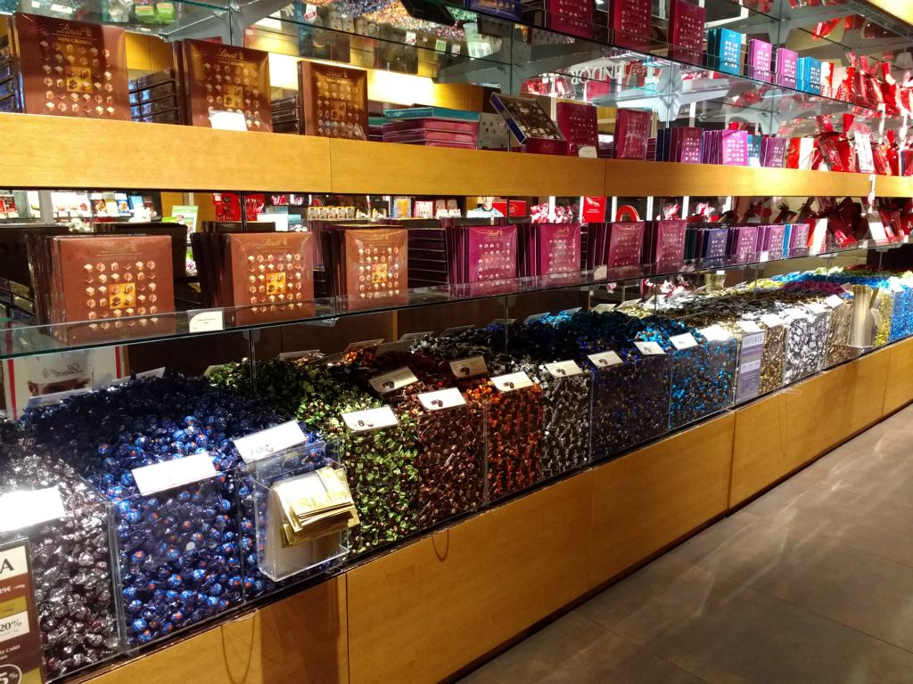 Inside the Lindt Chocolate Store